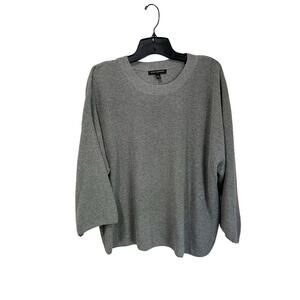 Banana Republic Gray 100% Cotton Sweater Classic Loose Pullover Minimal Size XL